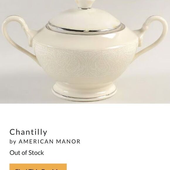 American Manor Real China Chantilly collection dinnerware . - Picture 12 of 14